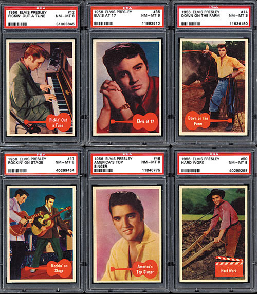 Topps Elvis Presley Complete Psa Graded Set Rea Archive