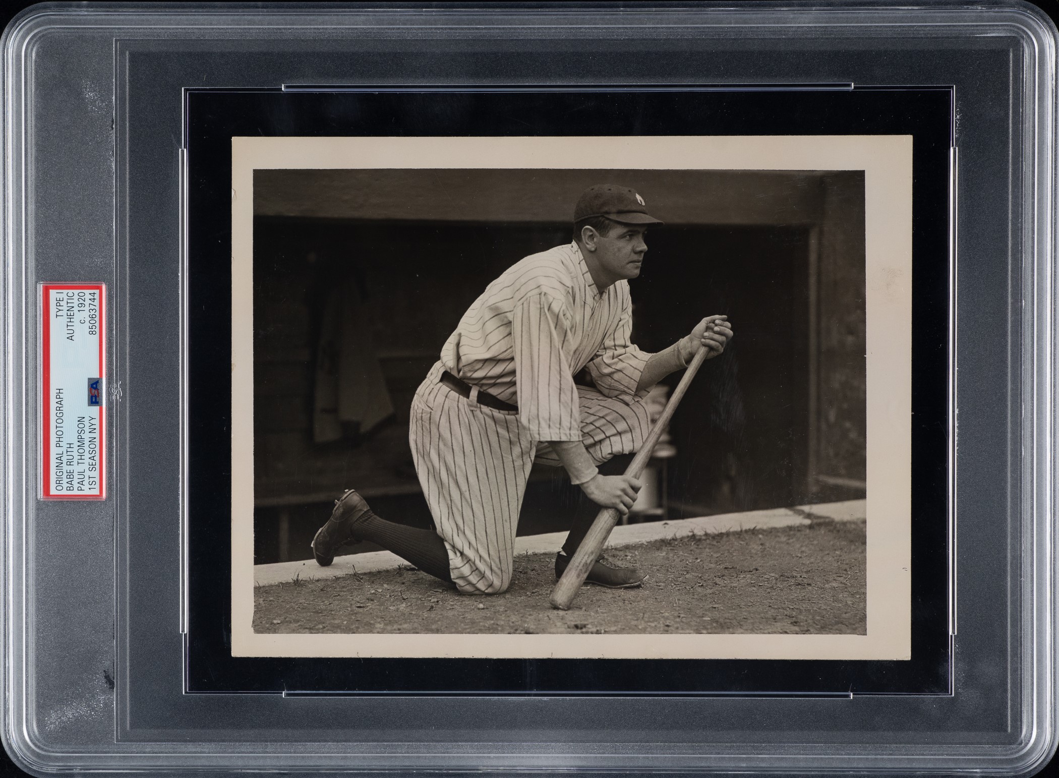 Babe Ruth Original Paul Thompson Photograph First Season In New