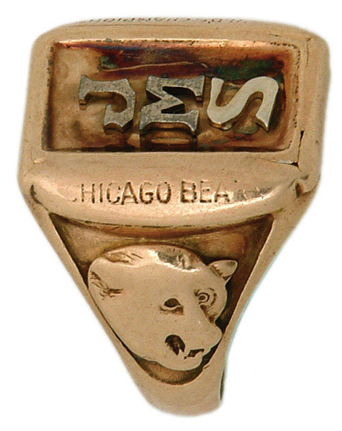 1963 CHICAGO BEARS BRONKO NAGURSKI HALL OF FAME CHAMPIONSHIP STYLE RING -  Buy and Sell Championship Rings