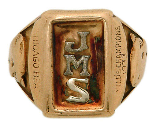 Chicago Bears 1963 NFL championship ring