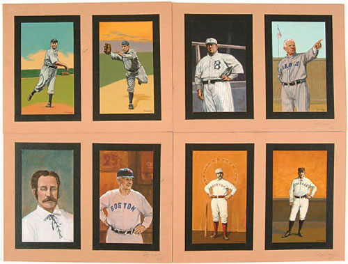 Lot Detail - 500 Home Run Club Original Painting by Ron Lewis
