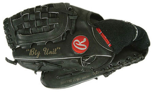 Randy Johnson Signed Rawlings Baseball Glove with Display Case (PSA)