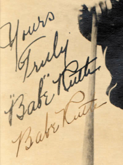 Lot Detail - 1927-28 Babe Ruth & Lou Gehrig Dual-Signed Barnstorming  Photograph JSA (Best Example Ever Sold)