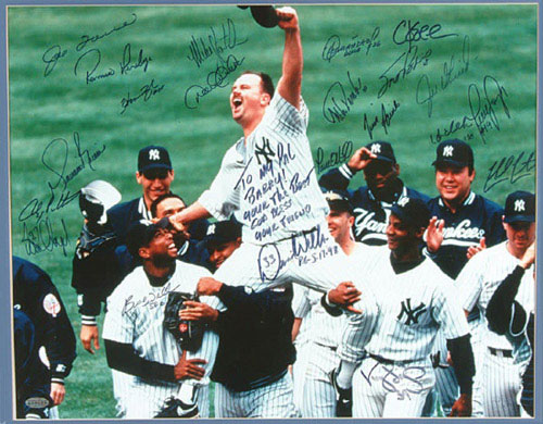 Lot Detail - 1998 New York Yankees Team Signed and Framed to 26x22 Photo  from David Wells Perfect Game with 22 Signatures Including Derek Jeter and  Mariano Rivera (Beckett)