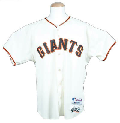SF Giants Authentic Game issue Signed Bonds SF Giants Away Jersey
