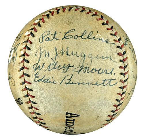 Baseball, signed by the 1927 New York Yankees