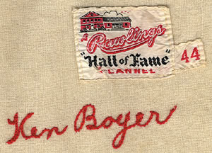 Ken Boyer 1960 St. Louis Cardinals Home Game Worn Jersey