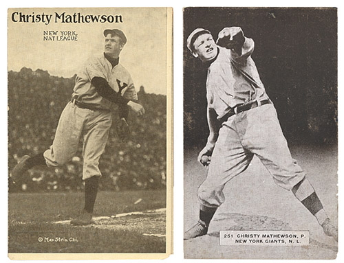 Baseball card of Christy Mathewson of the New York Giants. T206 White  Borders set. between 1909 and 1911 311 Christy Mathewson, New York Giants,  ca. 1910 Stock Photo - Alamy