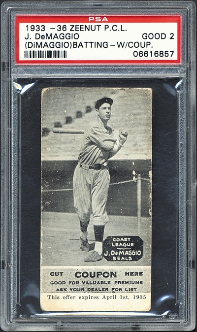 A Look at Joe DiMaggio's Major League Rookie Cards