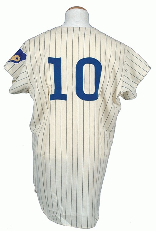 Ron Santo Signed Heavily Inscribed STATS 1969 Chicago Cubs Jersey JSA COA