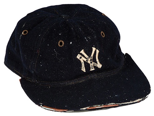 Circa 1932 Babe Ruth New York Yankees Game Used Cap REA Archive