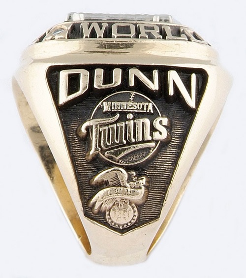 1987 Minnesota Twins World Series Champions 10K Gold BALFOUR *Proto-Type*  Ring w/ All Real Diamonds