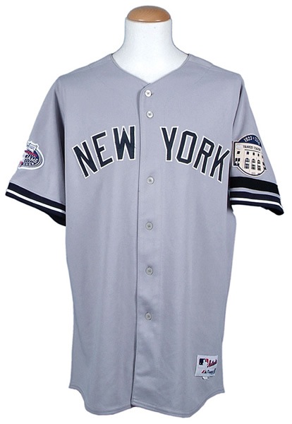2003 Derek Jeter World Series Game Worn New York Yankees Jersey