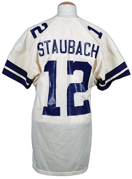 adidas, Shirts, Deadstock Authentic Adidas Roger Staubach Navy Game Jersey