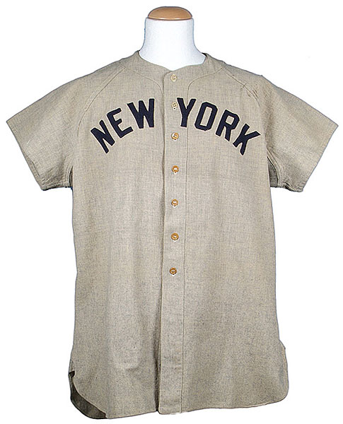 Lot - 1950's New York Yankees Game Used Baseball Jersey