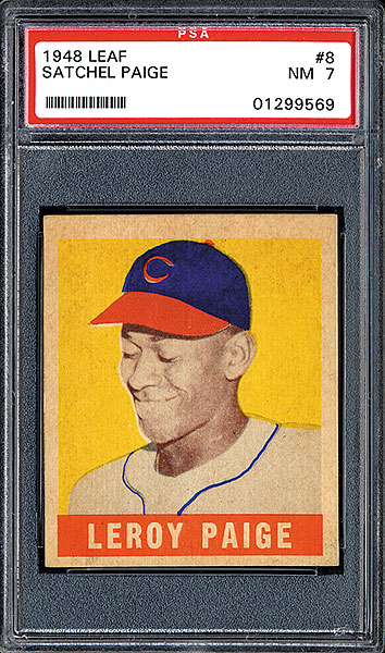 1949 rookie card of Indians pitcher Satchel Paige sells at auction