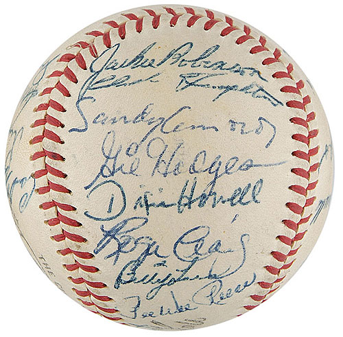 1946 Brooklyn Dodgers Team Signed Baseball.  Baseball, Lot #42055