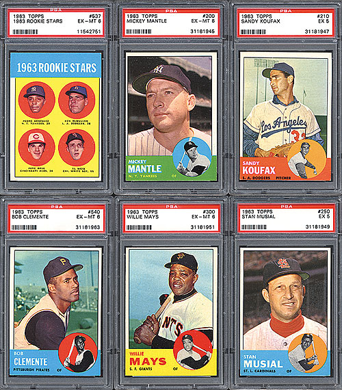  1963 Topps Sandy Koufax Baseball Card #210 Graded PSA