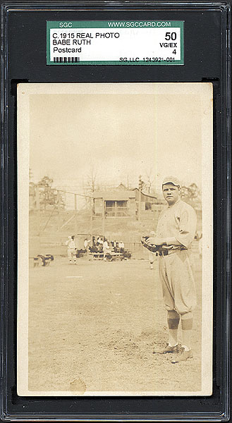 Circa 1915 Babe Ruth Rookie-Era Original Photograph by Paul, Lot #80189