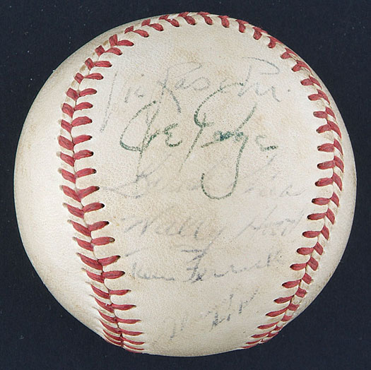 Lot Detail - MICKEY MANTLE AUTOGRAPHED 1951 NEW YORK YANKEES HOME