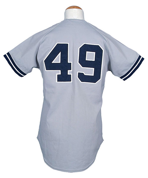 13 MLB Stars & Legends Signed Inscribed Vintage Yankees Jersey Larsen  Guidry COA