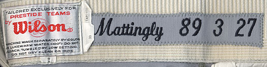 Lot Detail - 1993 Don Mattingly New York Yankees Game-Used Road Jersey