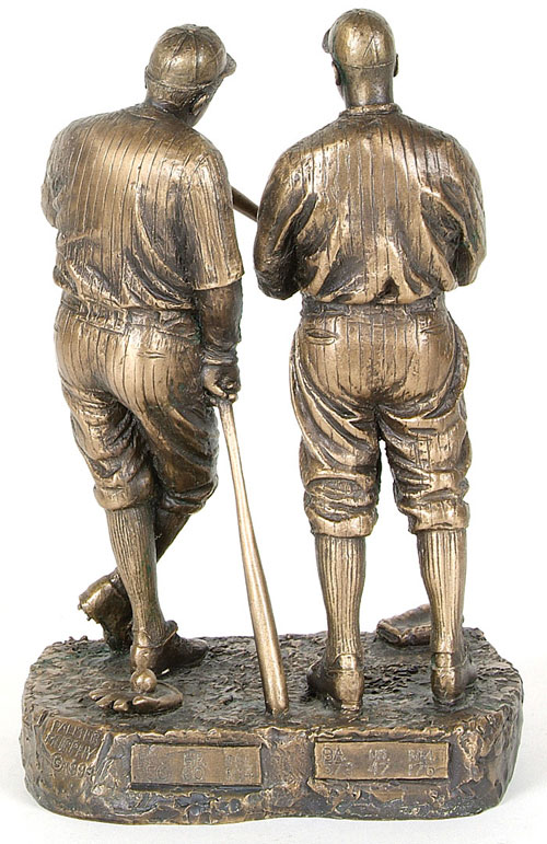 Lot Detail - Babe Ruth & Lou Gehrig Bronze Statue By Artist Palmer