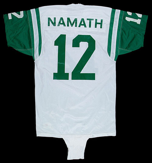 1970-73 Joe Namath Game Worn New York Jets Jersey, MEARS A10