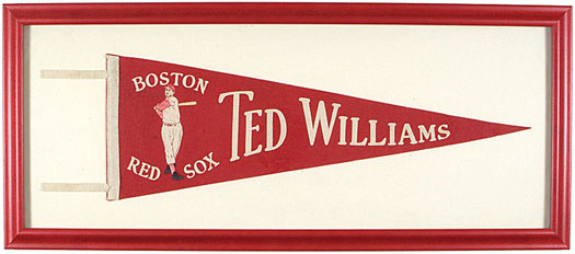 Framed Vintage Boston Red Sox Baseball Pennant