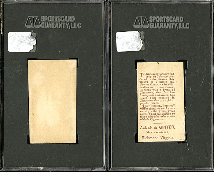 1886 Allen & Ginter the Batter Tobacco Card