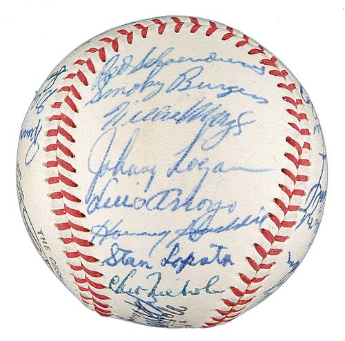 1956 National League All-Star Team Signed Baseball from The Stan