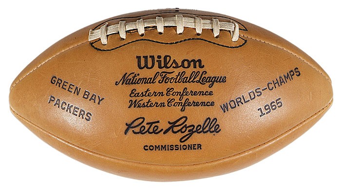 1967 Green Bay Packers Super Bowl I Team Signed Football. , Lot #56708