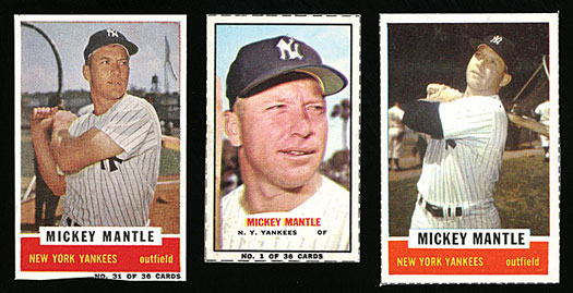 1966 Bazooka #7 Mickey Mantle 5 - EX