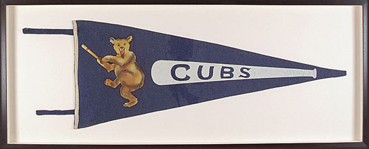 Vintage Chicago Cubs Wrigley Field Pennant