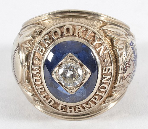 1955 Brooklyn Dodgers World Championship Ring