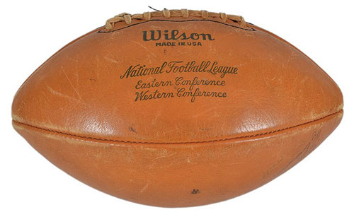 1961 Packers-signed ball donated to HOF