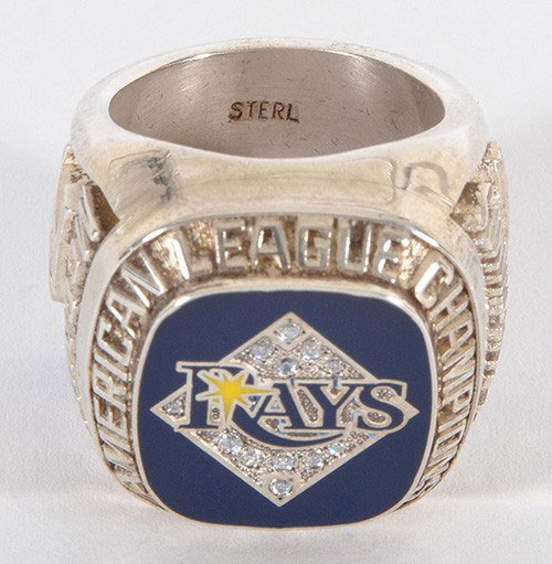 Rays receive American League championship rings