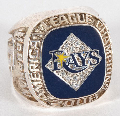 2008 Tampa Bay Rays American League Championship Ring. Baseball