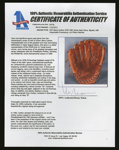 Steve Carlton Signed Jersey - Official Rawlings PSA DNA AG56331
