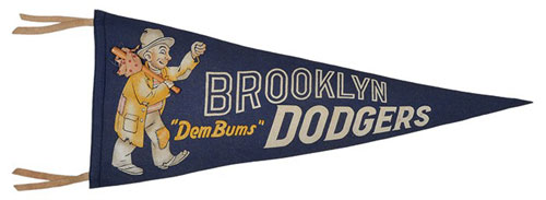 Brooklyn Dodgers Multi-Signed Who's A Bum! Oversized Prints Lot