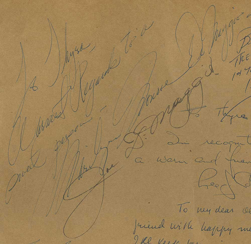 Significant Marilyn Monroe letter handwritten to Joe DiMaggio as found with  Joe DiMaggio's personal wallet c.1954 (Joe DiMaggio Collection) (PSA/DNA)