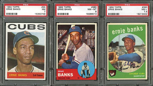 Sold at Auction: (2) 1959 (VGEX) & 1970 (VG) Topps Ernie Banks