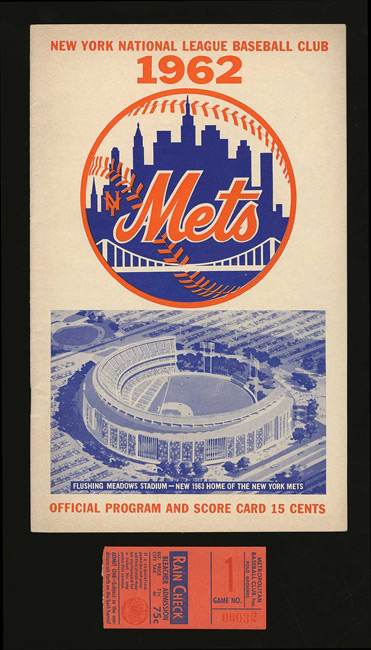 Lot Detail - 1962 New York Mets Opening Day Program