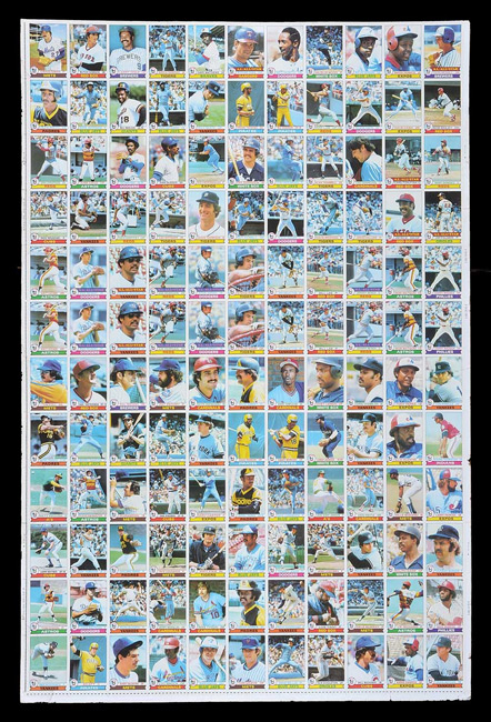 Charitybuzz: Take Home this Rare 2007 TOPPS Baseball Uncut Card Sheet