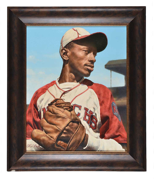 Satchel Paige. Original Painting Sold. Art