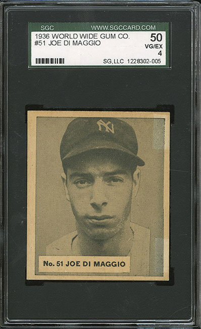 A Look at Joe DiMaggio's Major League Rookie Cards