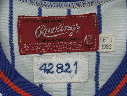 Lot Detail - 1980 Ron Hodges New York Mets Game-Used Road Jersey