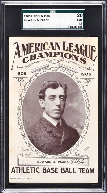 Lot Detail - 1905 PHILADELPHIA ATHLETICS (AMERICAN LEAGUE CHAMPIONS)  POSTCARD FAIR SGC 20