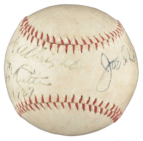 Joe E. Brown Official Vintage Signed and Inscribed Baseball