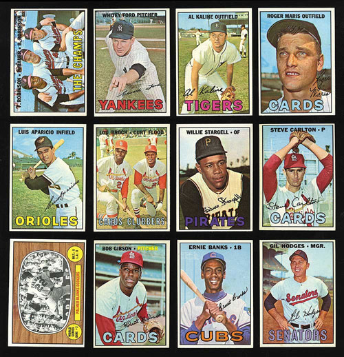 A Group of Tom Seaver Topps Baseball Cards Including 1967 Rookie